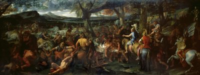 Alexander ve Porus, Hydaspes Savaşı'nda, c.1673 (tuval üzerine yağlı boya) by Charles Le Brun