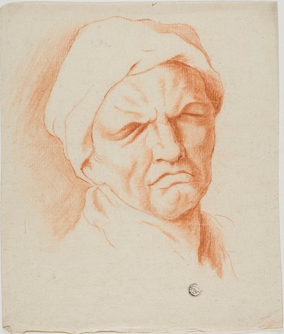 Yaşlı Bir Adamın Başı by Charles Le Brun