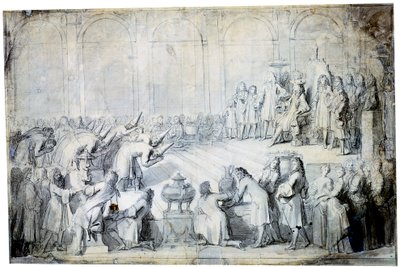 Siyam Elçileri Kralın huzurunda, 1686 by Charles Le Brun