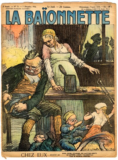 “La Baionnette”in Kapağı, Satirical ve Colours by Charles Leandre