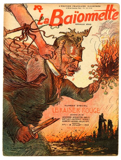 “La Baionnette”in Kapağı, Satirical ve Colours by Charles Leandre