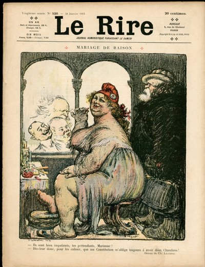 “Gülüşler” Kapağı, Renklerle Hiciv by Charles Leandre