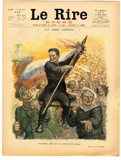 “Kırmızı Kahkaha” Kapağı, Renklerle Hiciv by Charles Leandre