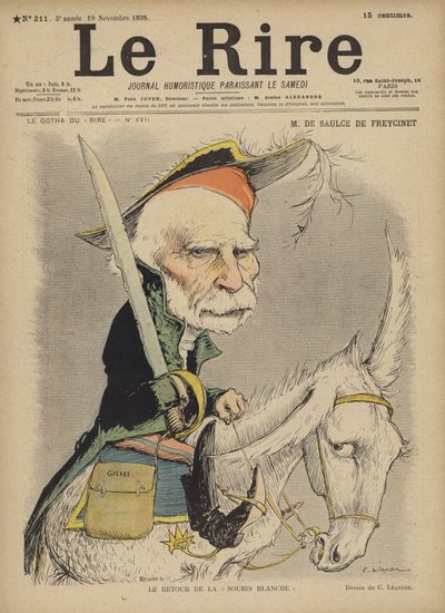 Saulce De Freycinet, Le Rire için İllüstrasyon by Charles Leandre