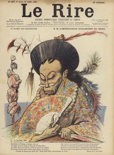 Çin İmparatoriçesi Dowager by Charles Leandre
