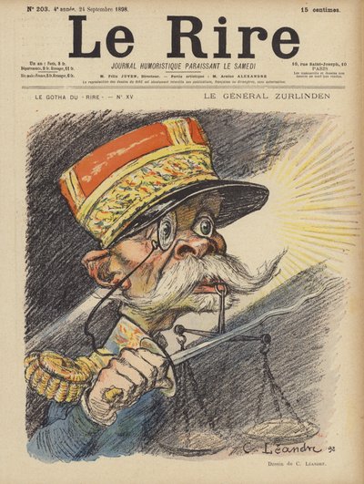Le Rire için İllüstrasyon by Charles Leandre