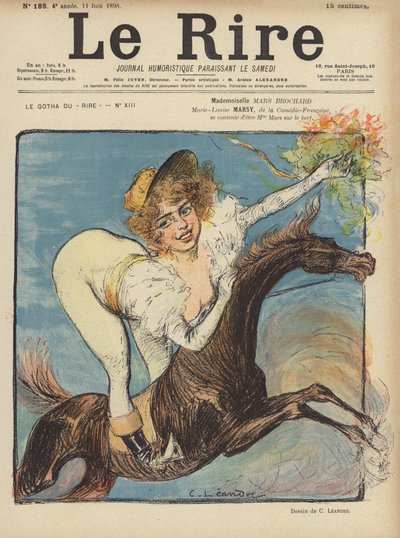 Le Rire için İllüstrasyon by Charles Leandre