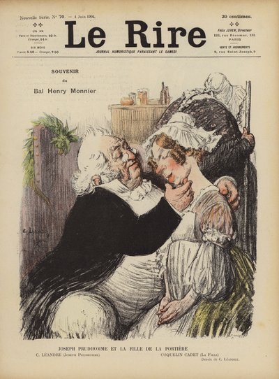 Le Rire için İllüstrasyon by Charles Leandre