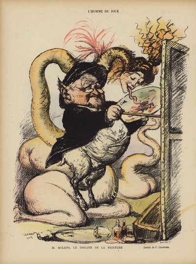 Le Rire için İllüstrasyon by Charles Leandre