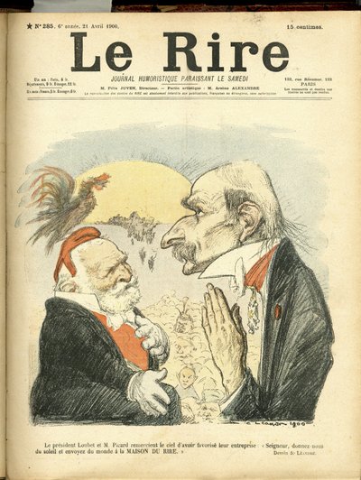 Le Rire Kapağı için Charles Leandre (1862-1934) çizimi by Charles Leandre