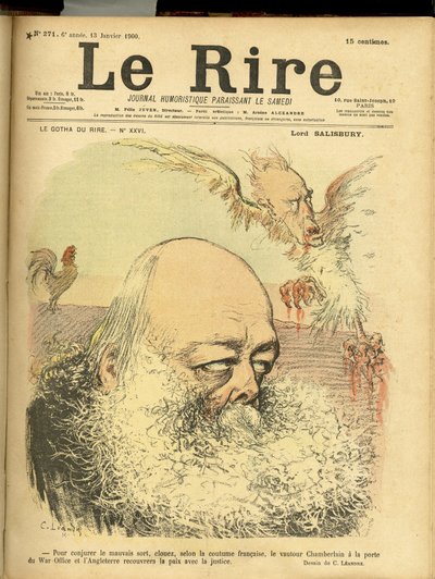 Le Rire Kapağı için Charles Leandre (1862-1934) çizimi by Charles Leandre