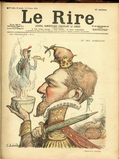 Le Rire Kapağı için Charles Leandre (1862-1934) çizimi by Charles Leandre