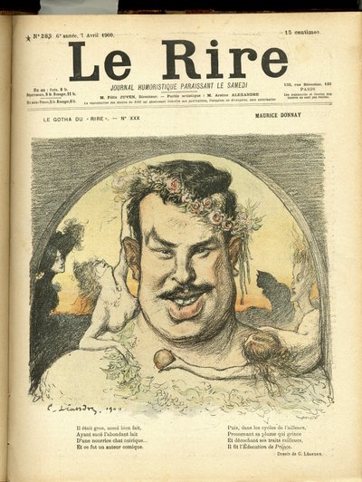 Le Rire Kapağı için Charles Leandre (1862-1934) çizimi by Charles Leandre