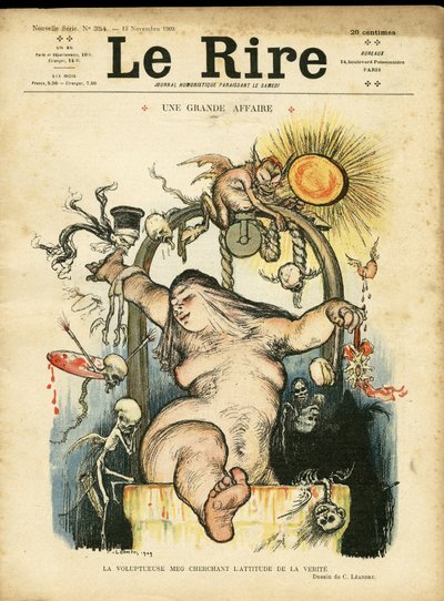Le Rire Kapağı için Charles Leandre (1862-1934) çizimi by Charles Leandre