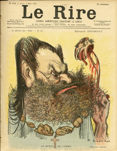 Le Rire Kapağı için Charles Leandre (1862-1934) çizimi by Charles Leandre