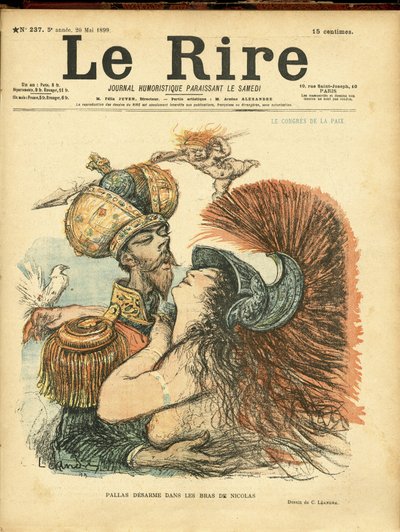 Le Rire Kapağı için Charles Leandre (1862-1934) çizimi by Charles Leandre