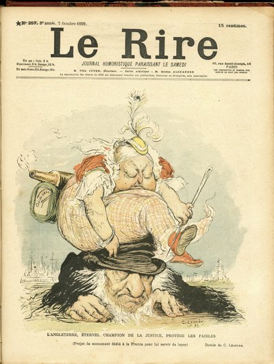 Le Rire Kapağı için Charles Leandre (1862-1934) çizimi by Charles Leandre