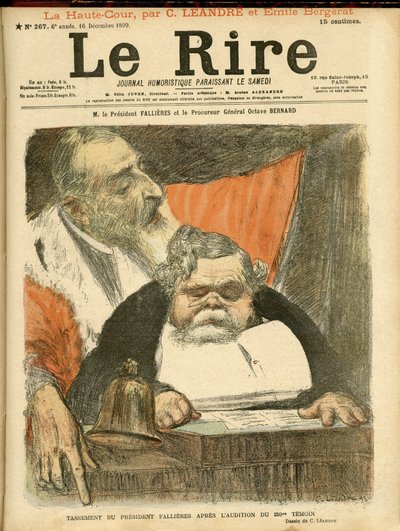 Le Rire Kapağı için Charles Leandre (1862-1934) çizimi by Charles Leandre