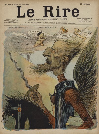 Paul Deroulede, Le Rire için İllüstrasyon by Charles Leandre