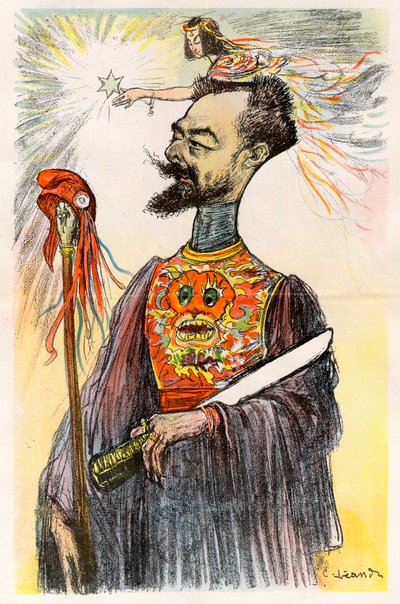 Paul Doumer (1857-1932) - Karikatür Charles Leandre (1862-1934) “”Le Rire”” 1902 by Charles Leandre