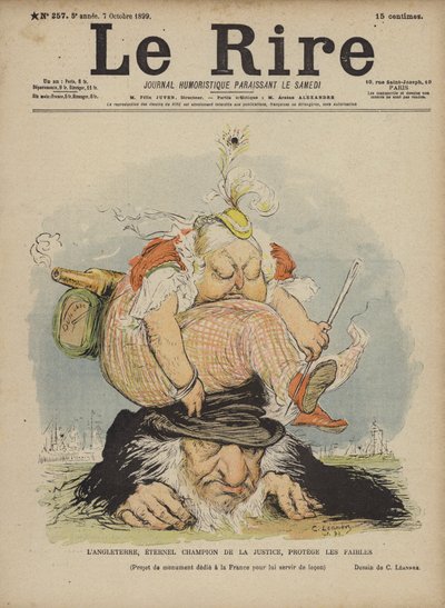 Kraliçe Victoria, Le Rire için İllüstrasyon by Charles Leandre