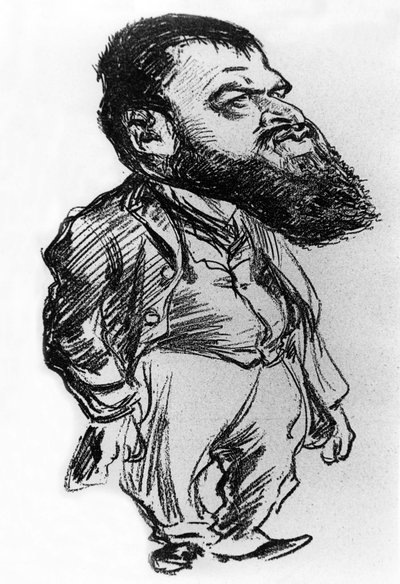Tristan Bernard (1866-1947) Fransız romancı ve oyun yazarı, Charles Leandre