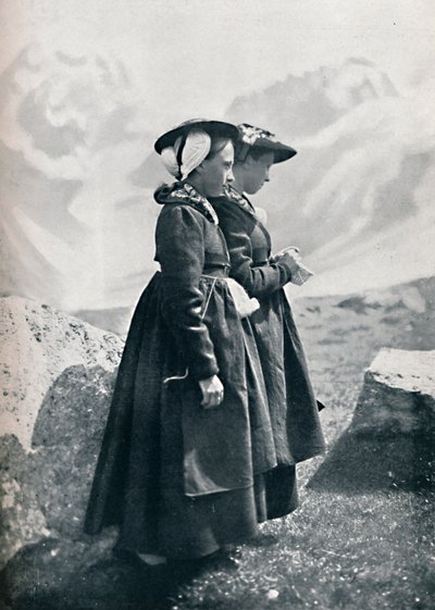 İki İsviçreli kadın, 1912 by Charles Lefebure