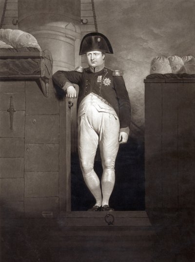 Napolyon Bonapart, Charles Turner tarafından oyulmuş, Plymouth Sound
