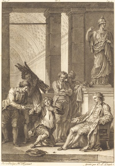 köylü by Charles Louis Lingée after Jean Honoré Fragonard