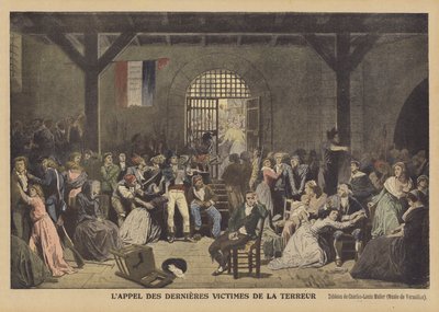 Saint-Lazare Hapishanesindeki Terör Saltanatının Son Kurbanlarını Çağırmak Lappel des dernieres kurbanları de la Terreur by Charles Louis Lucien Muller