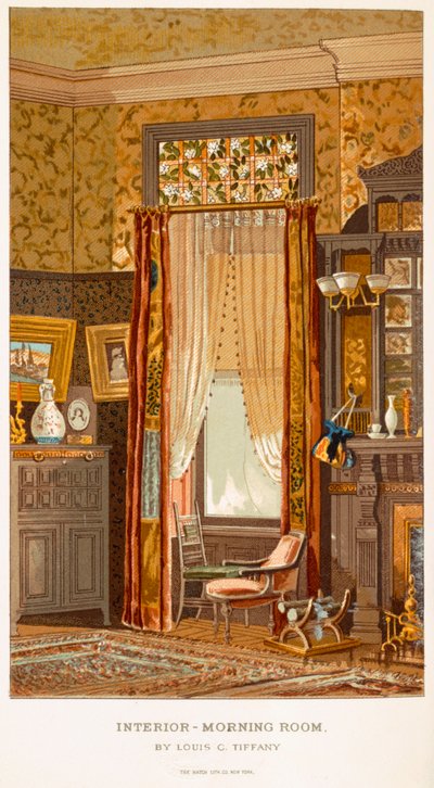 Sabah Odası 1881, Tiffany tarafından, Charles Louis, Modern Evler New York