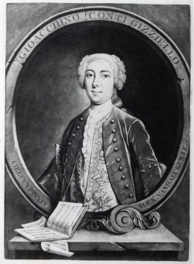 Alexander Van Haecken tarafından kazınmış Gioacchino Conti, 