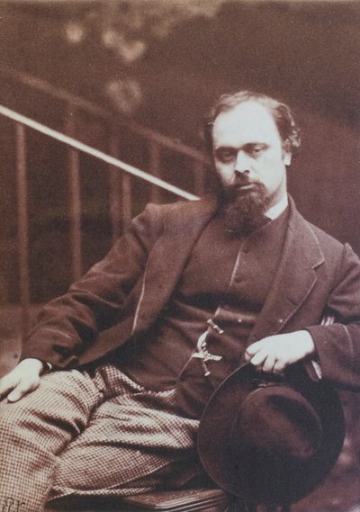 Dante Gabriel Rossetti, Lewis Carroll tarafından fotoğraflandı by Charles Lutwidge (1832-98) Dodgson