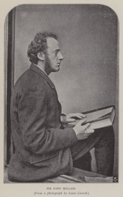 Sir John Millais (s/b fotoğraf) by Charles Lutwidge Dodgson