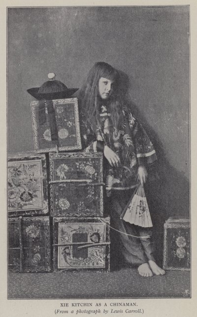 Bir Çinli olarak Xie Kitchin (s/b fotoğraf) by Charles Lutwidge Dodgson