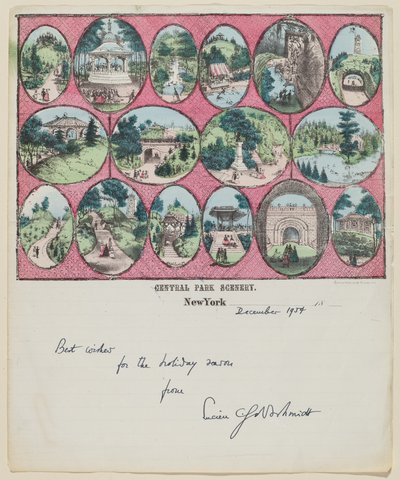 Central Park Manzarası (New York) by Charles Magnus
