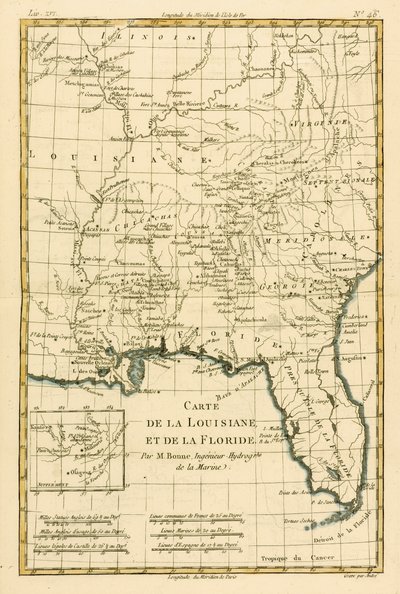 Louisiana ve Florida, Guillaume Raynal (1713-96) tarafından yazılan 