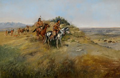 Bufalo Avı, 1891 by Charles Marion Russell