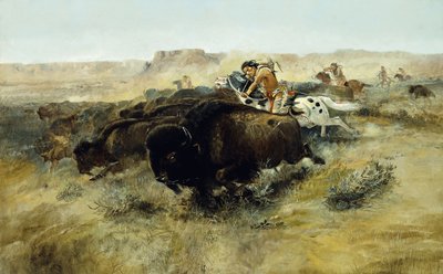 Bufalo Avı hayır. 7, 1892-1895 by Charles Marion Russell