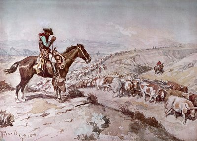 Sığır Sürücüsü by Charles Marion Russell