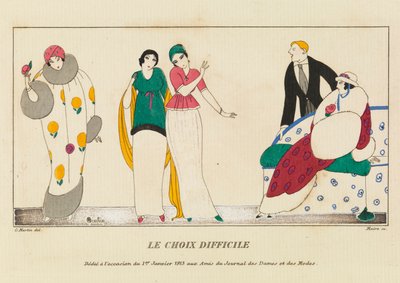 'Le Choix Difficle'dan plaka by Charles Martin