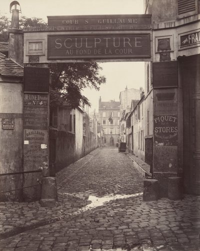 Cour Saint-Guillaume, yak. 1865. by Charles Marville