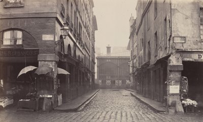 Rue du Contrat-Social, rue de la Tonnellerie, 1864-1865. by Charles Marville