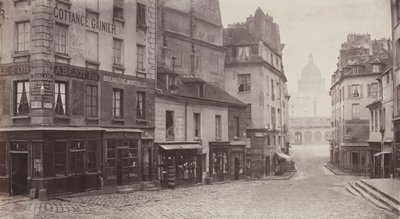 Rue du Haut-Pave Pantheon, Uzaklıkta, 1865-69. by Charles Marville