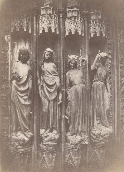Kötülükleri Ezici Erdemler, Strasbourg Katedrali, 1853. by Charles Marville