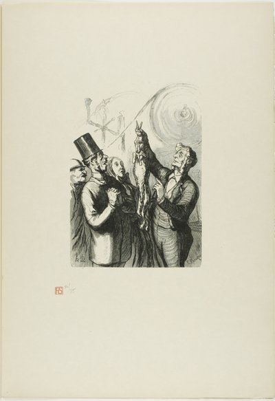 Evrensel Sergide: Keçe şapka üreticisi. Burada makineye atacağım canlı bir tavşan görebilirsiniz….. by Charles Maurand
