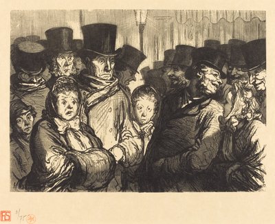 Boulevard du Temple gece yarısı by Charles Maurand after Honoré Daumier