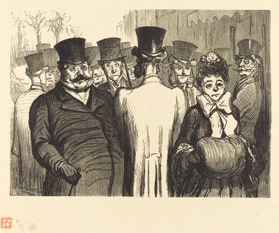 İtalyanlar Bulvarı by Charles Maurand after Honoré Daumier