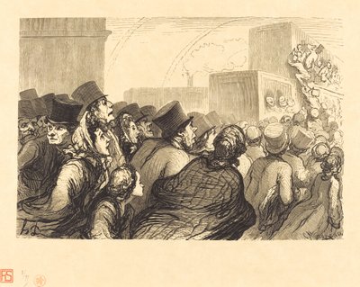Pazar Yolcuları by Charles Maurand after Honoré Daumier
