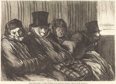 eğlenceli tren by Charles Maurand after Honoré Daumier
